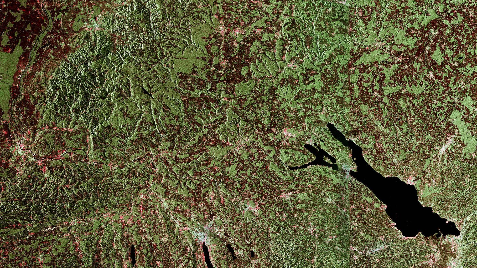 Satellitenaufnahme Süddeutschland