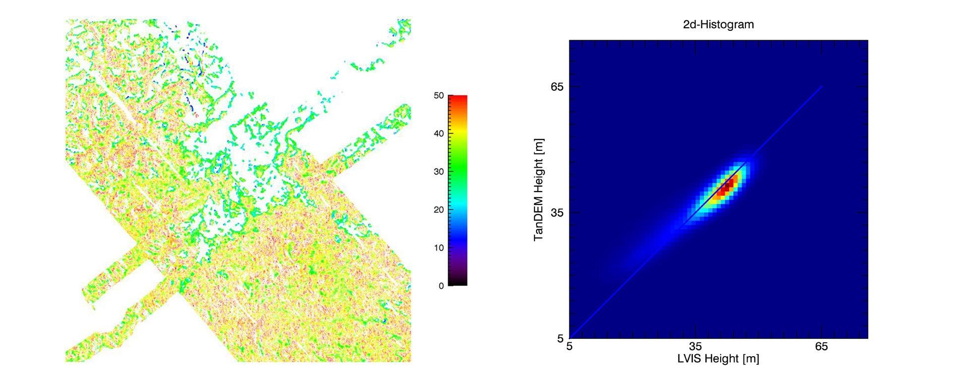TanDEM-X Datenfusion: Waldhöhe im Tropischen Regenwald