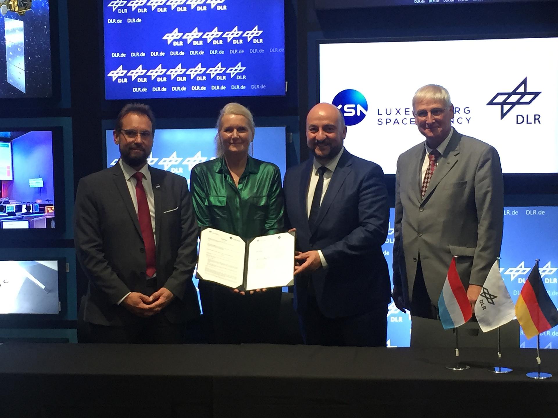 Unterzeichnung der Absichtserklärung zur Zusammenarbeit zwischen DLR und LSA
