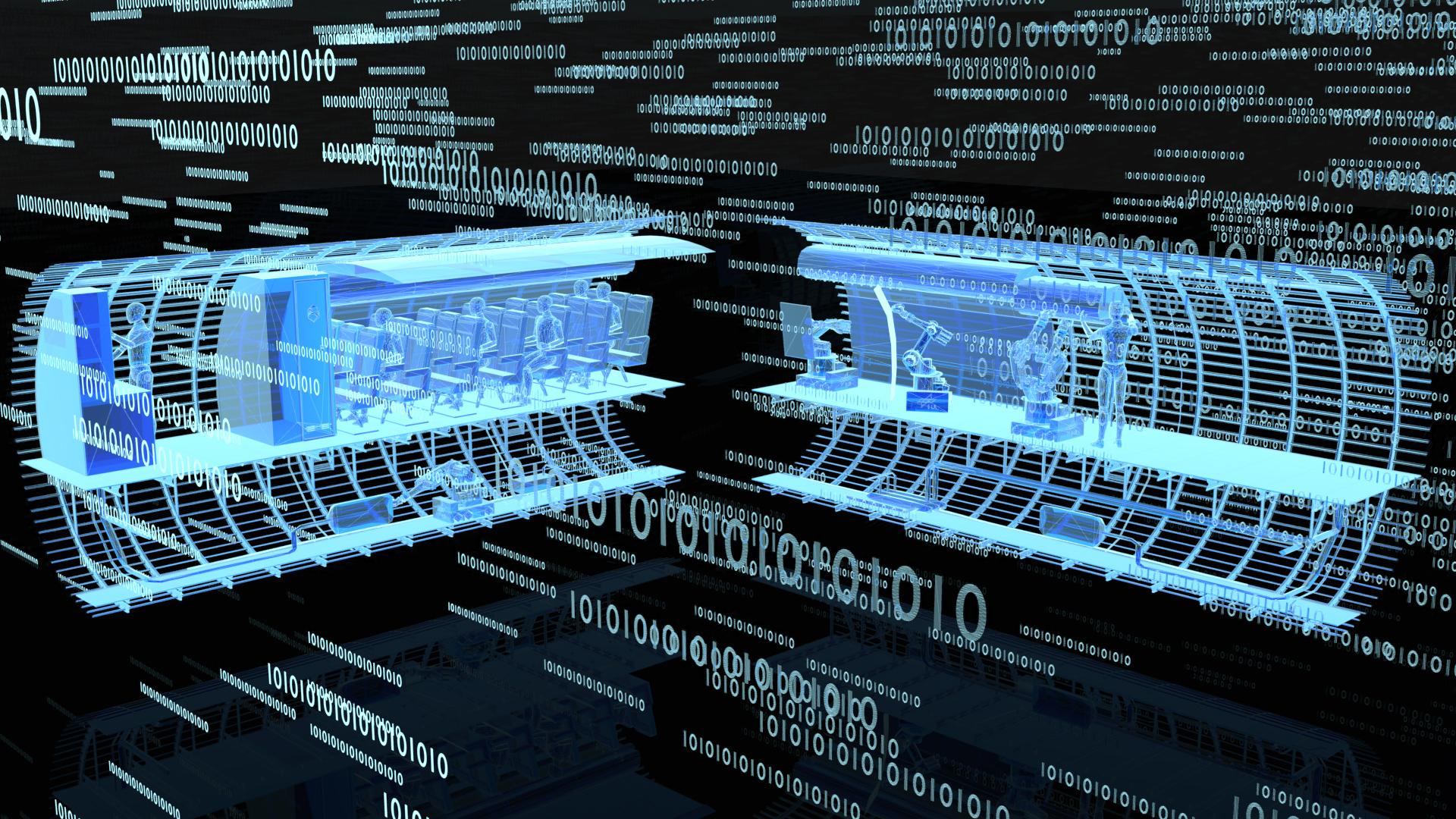 Die virtuelle Flugzeugkabine