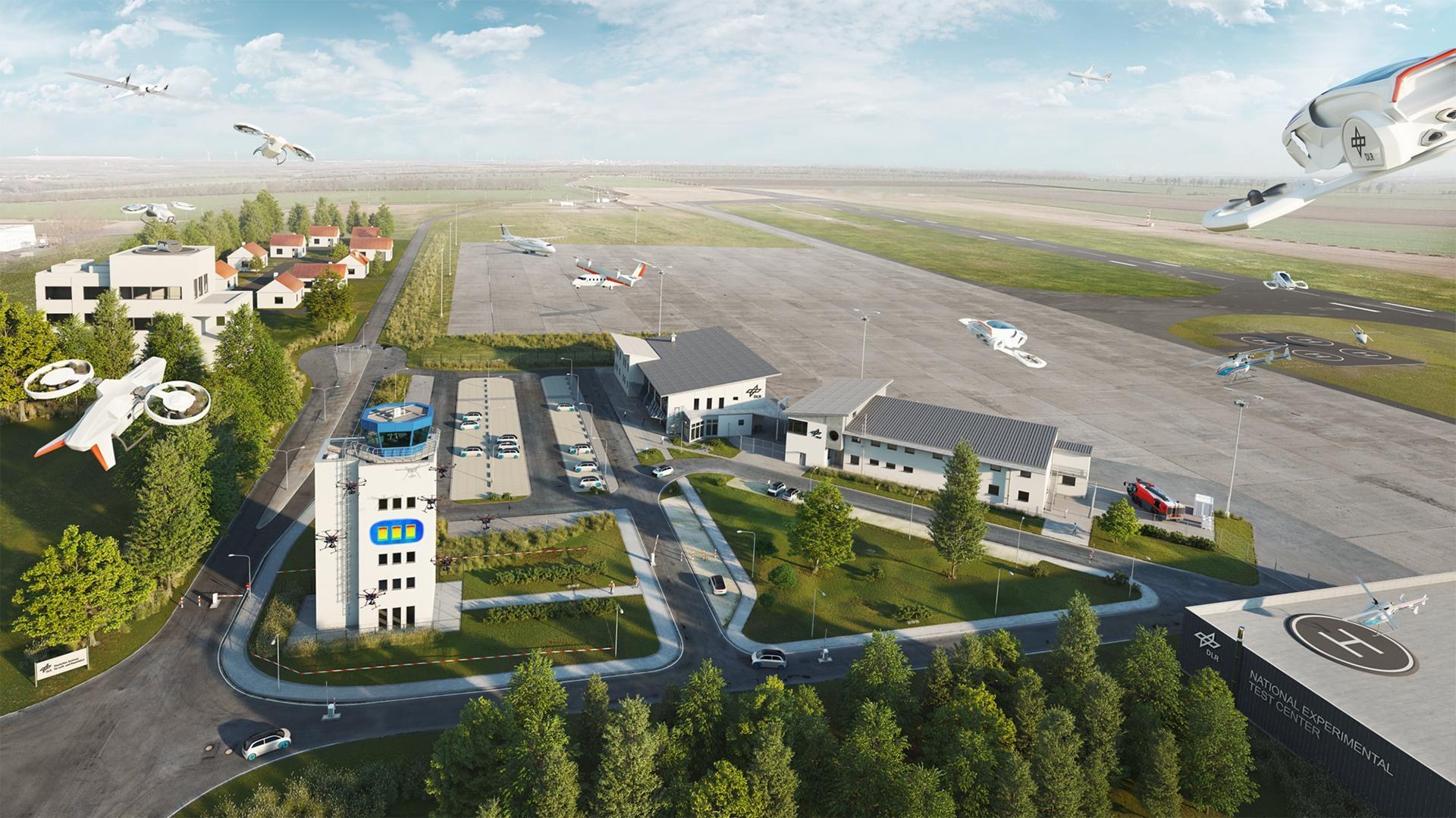 Zukunftsvision des Nationalen Erprobungszentrums am DLR-Standort Cochstedt
