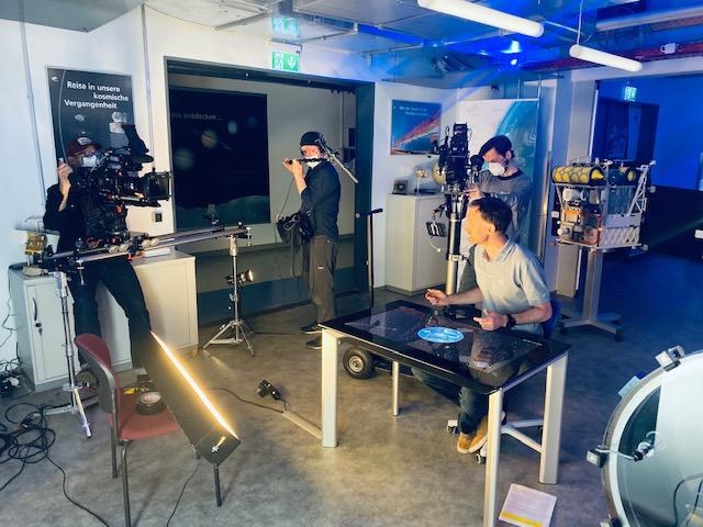 Dreharbeiten zu DLR_School_Lab TV