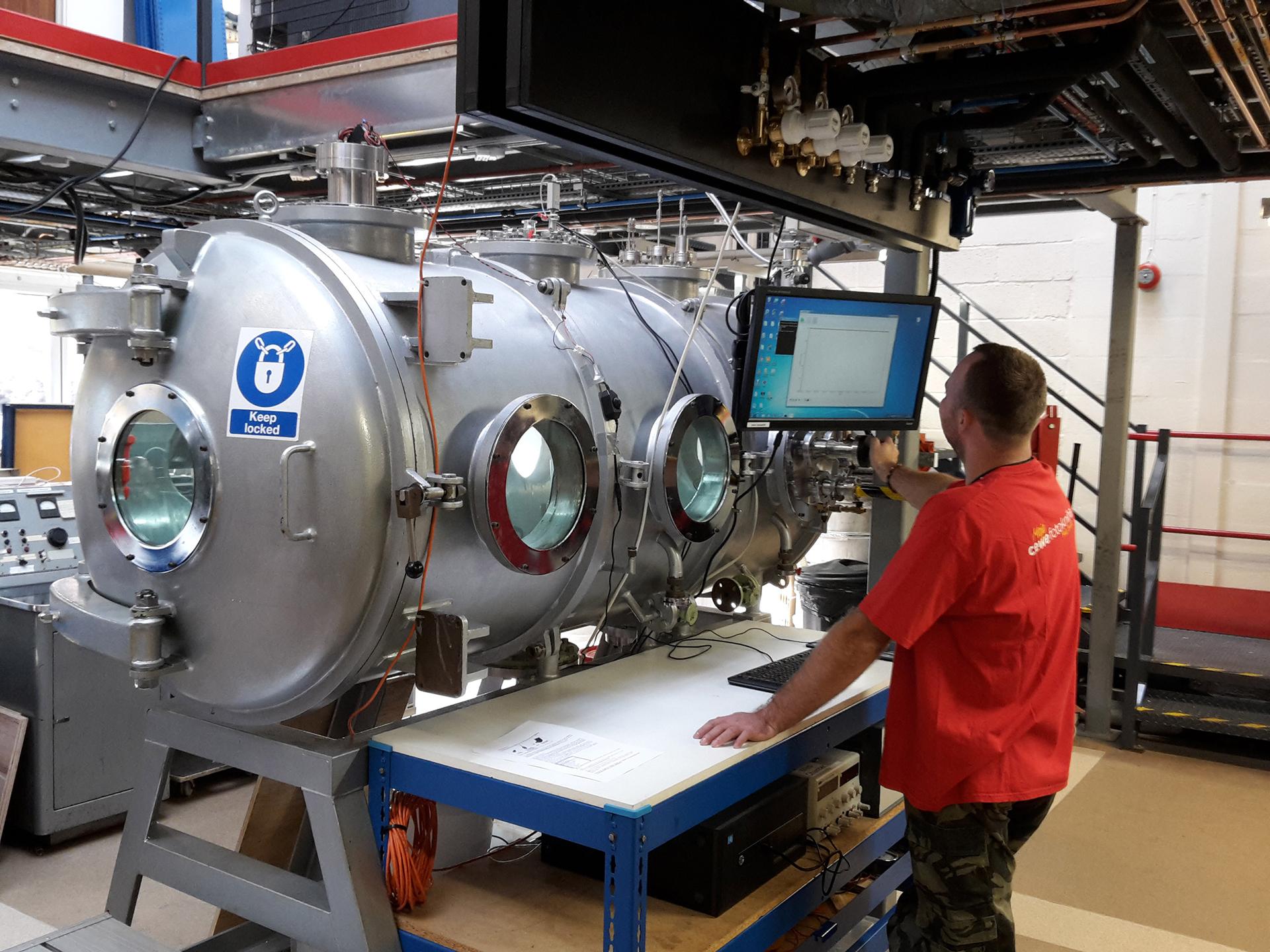 Mars-Bedingungen in der Unterdruckkammer