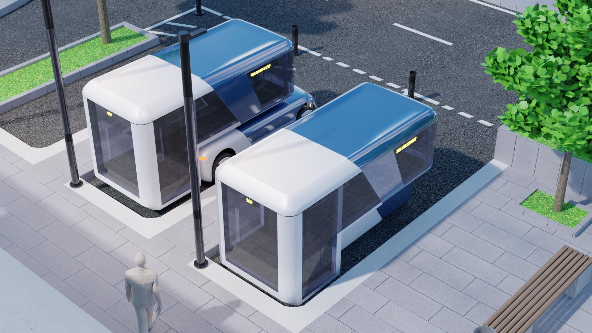 Futuristisches Fahrzeugkonzept U-Shift