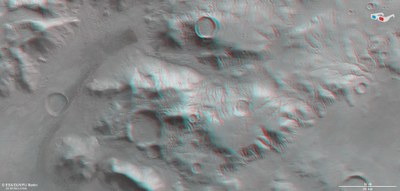 3D-Ansicht der Nereidum Montes