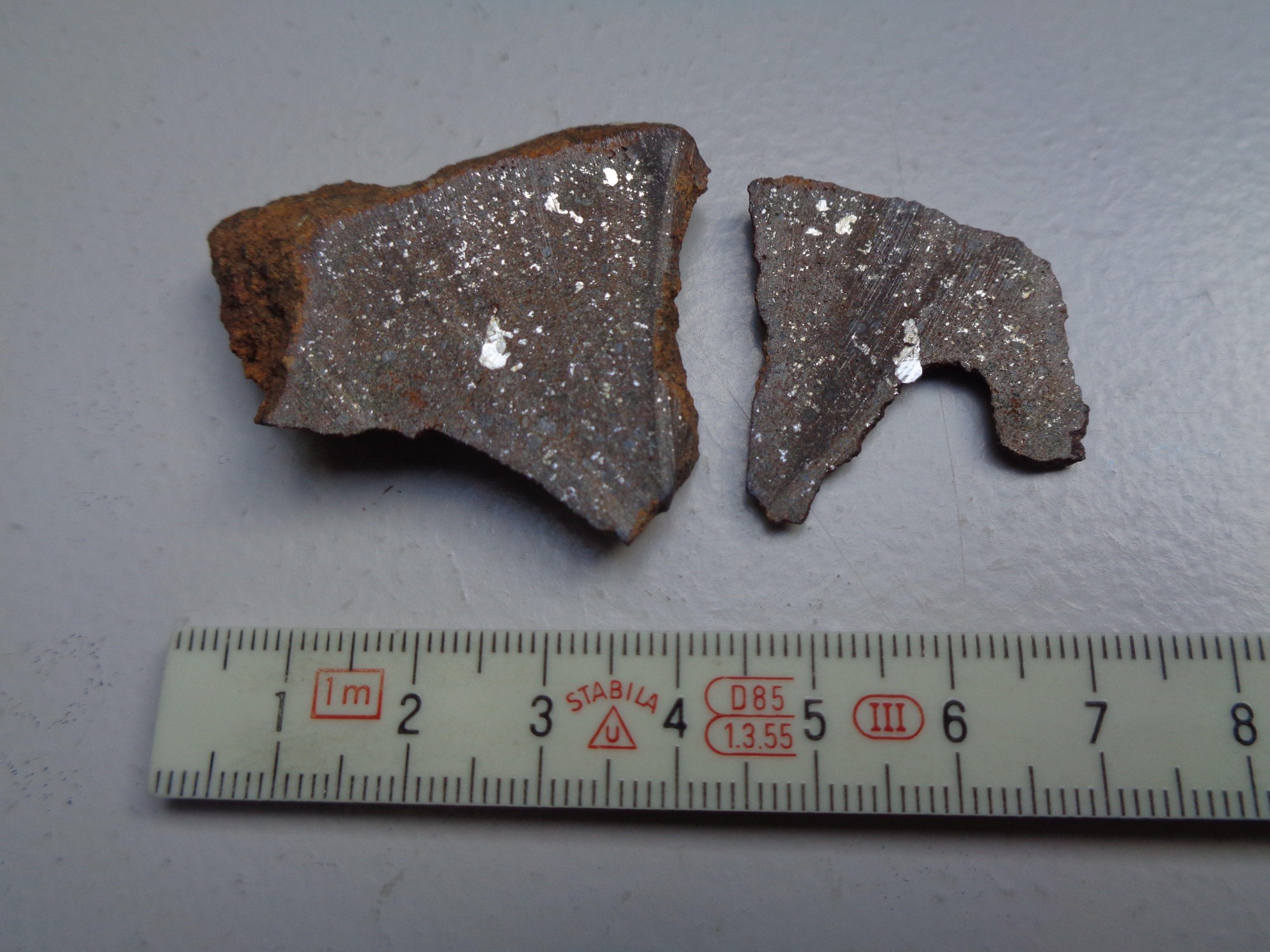 Der erste deutliche Hinweis, dass ‚Blaubeuren‘ ein Meteorit ist
