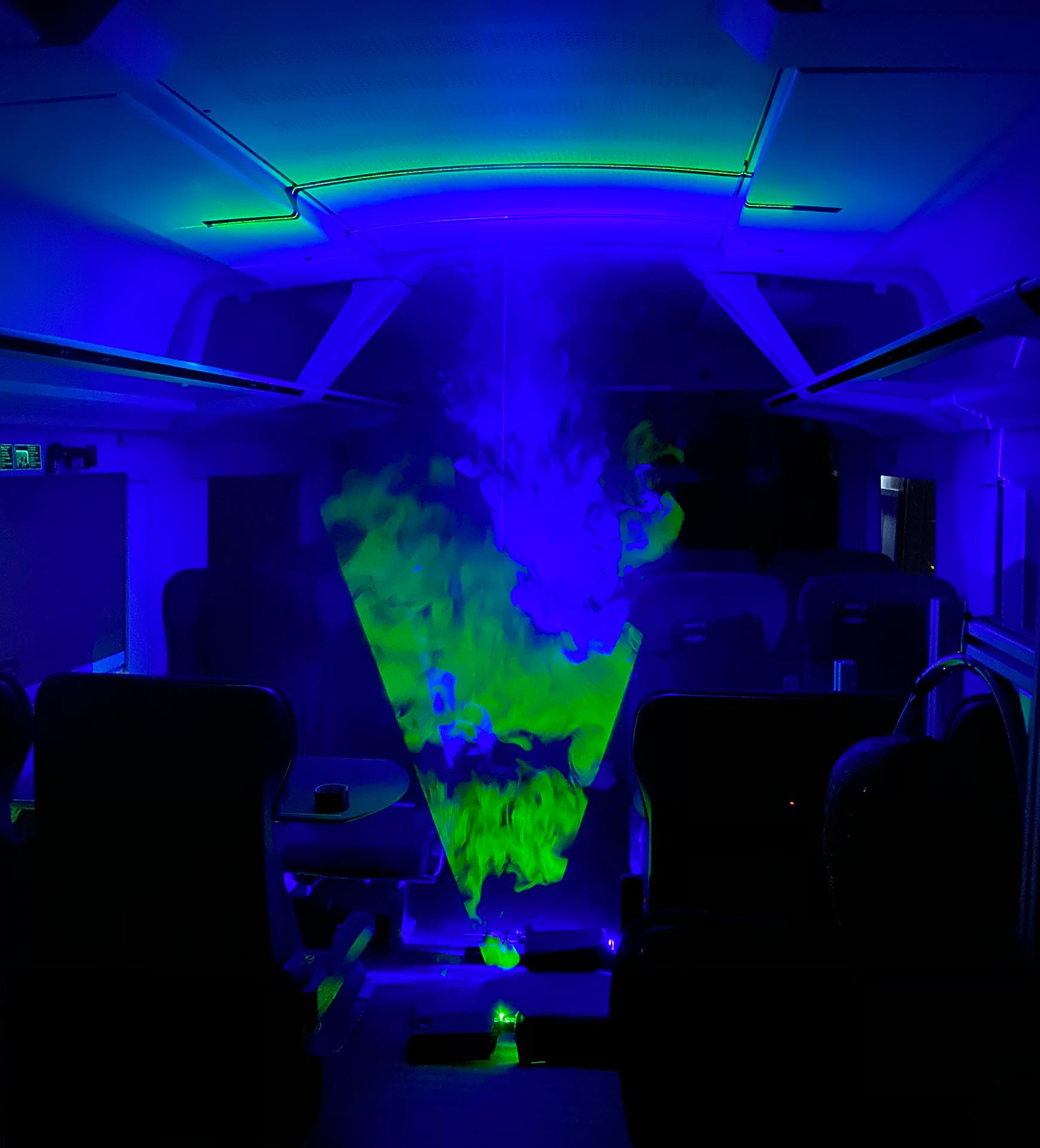 Laser-Rauch Visualisierungen