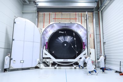 Ariane-6-Oberstufe im Container