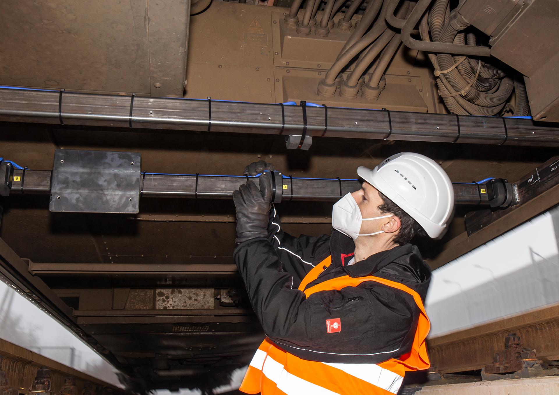 Magnetfeldsensoren unter dem Zug