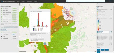 Screenshot des RIESGOS-Demonstrator