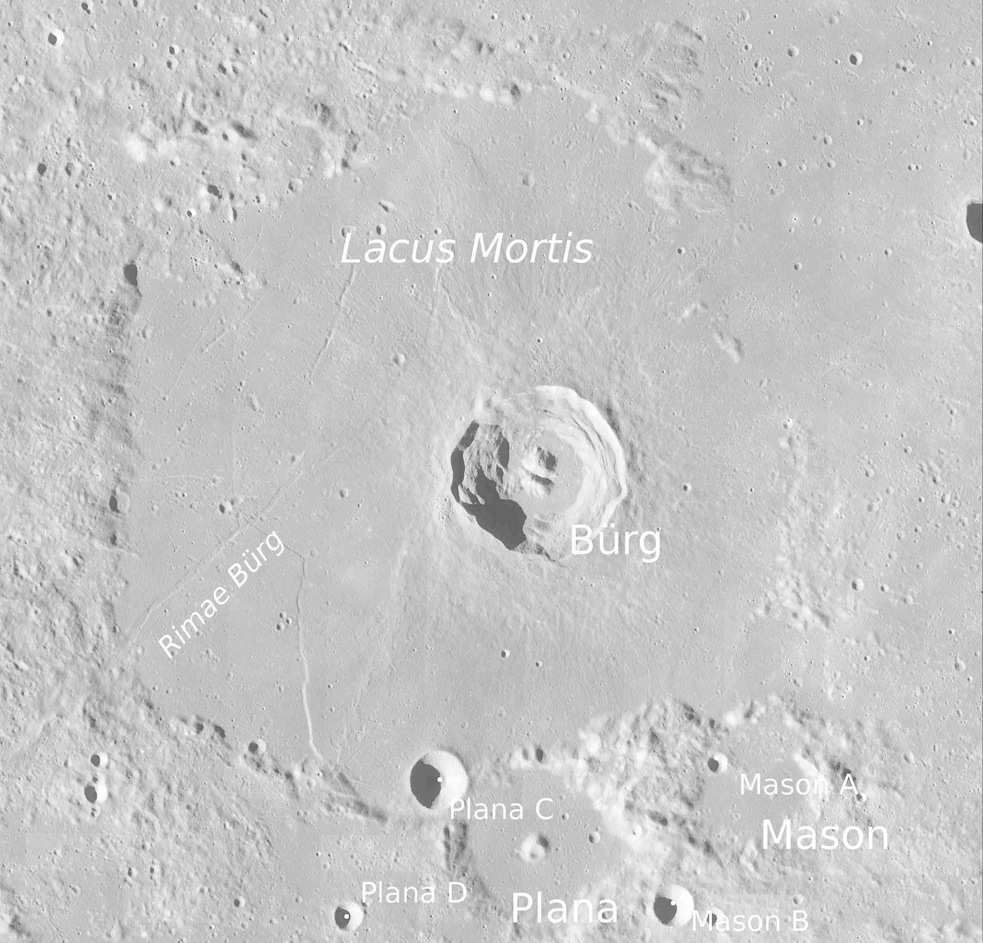 Lacus Mortis auf dem Mond
