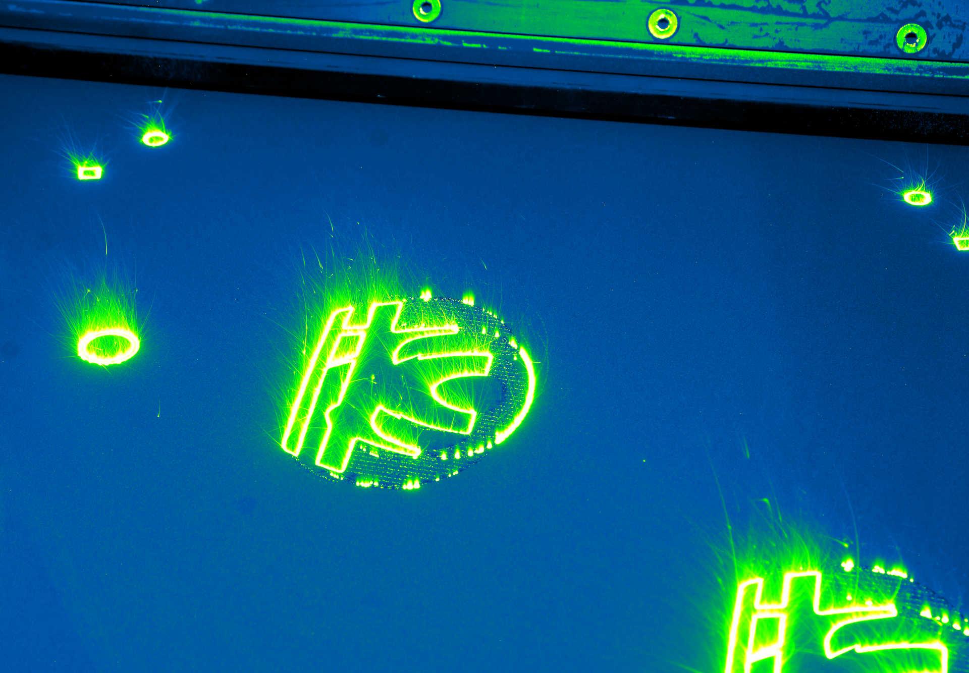 Bauraum einer „Laser Powder Bed Fusion (LPBF)“ Anlage