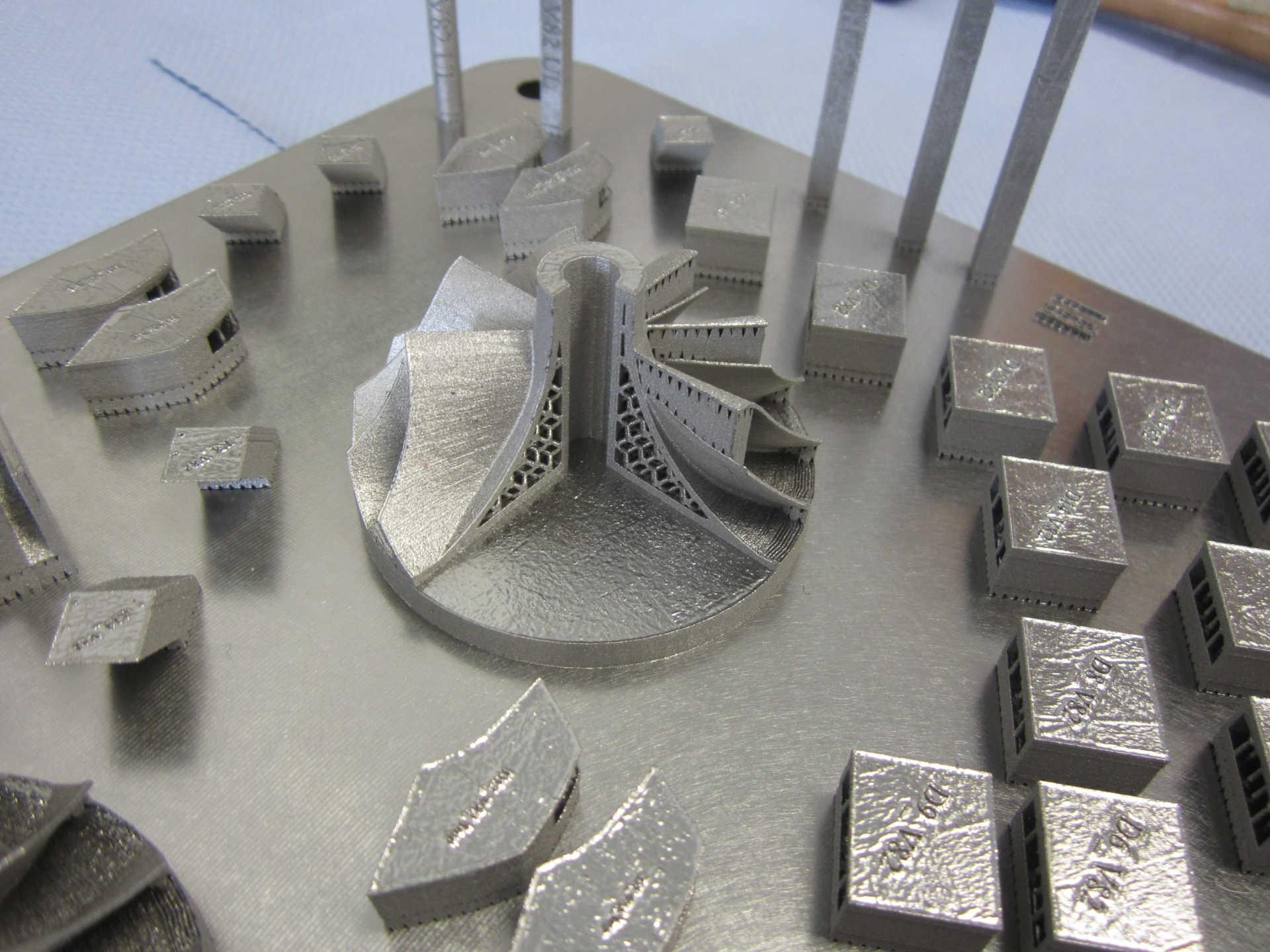 Verdichterschaufel aus Titanpulver.