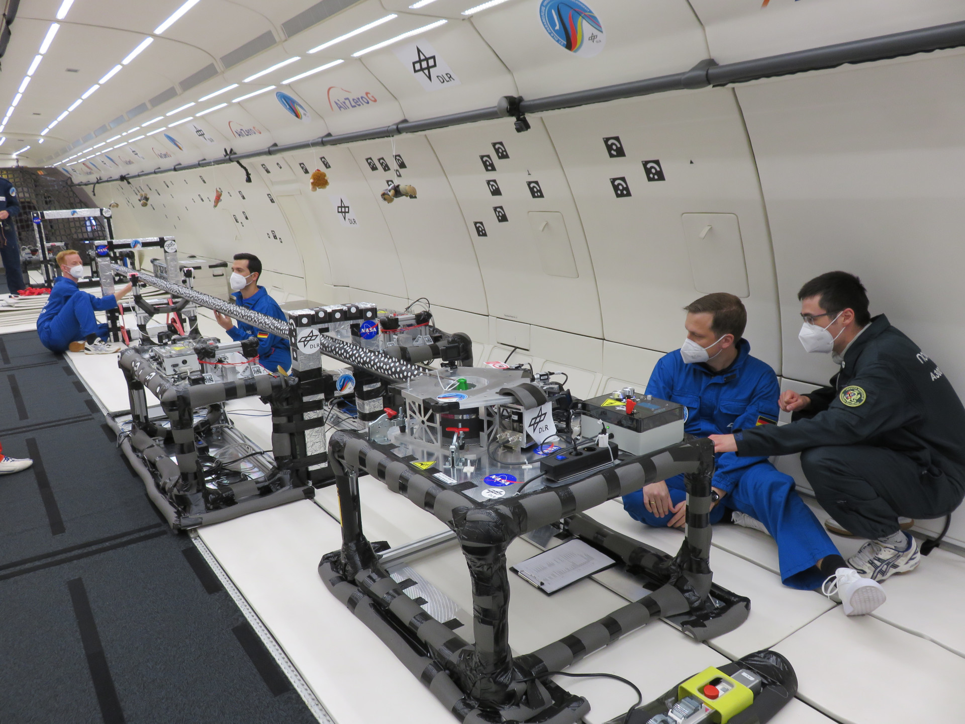 Boom Parabel - Testaufbau der entfaltbaren Struktur nach der Parabel