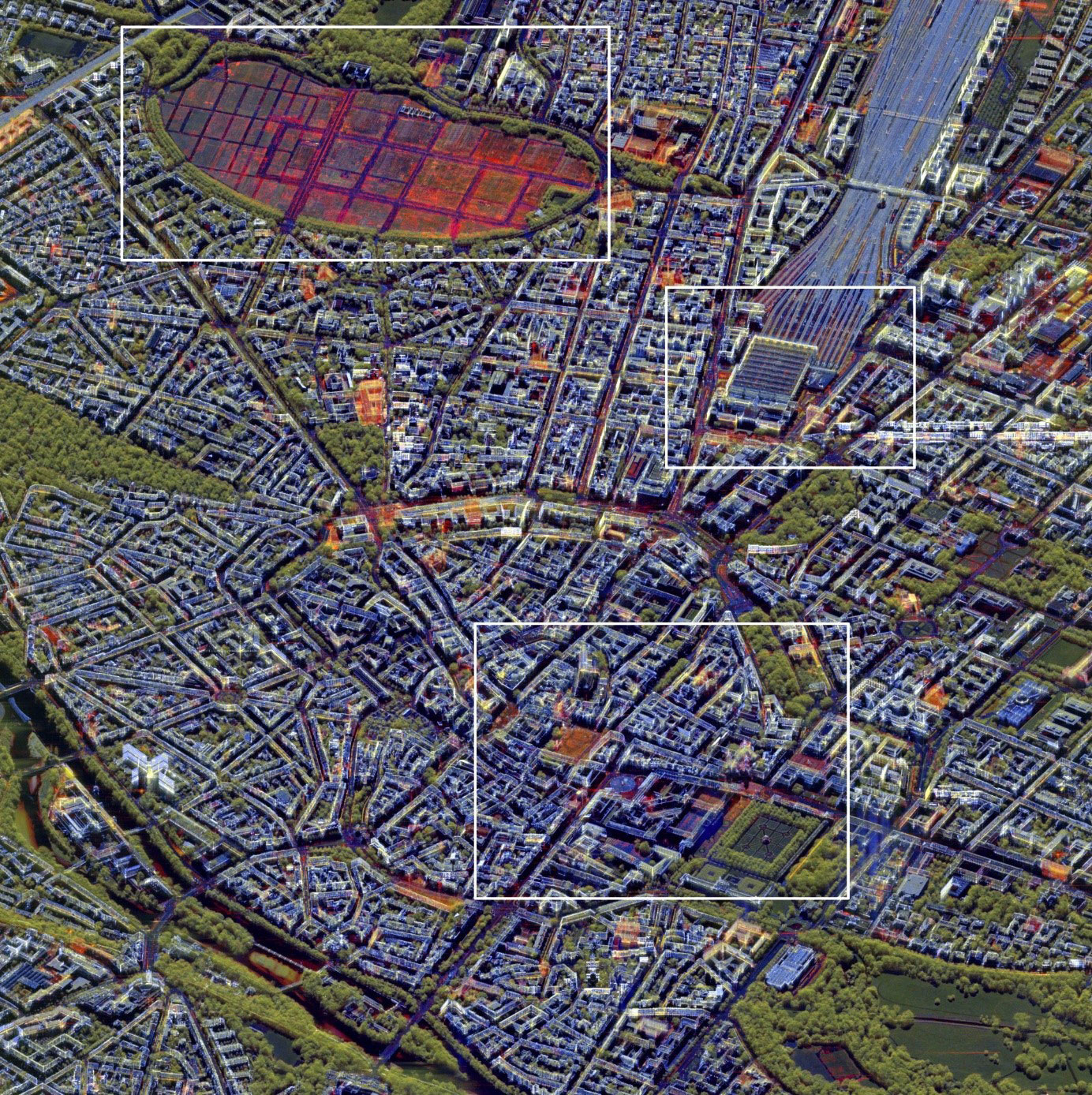Mit RADIAN verarbeitete TerraSAR-X-Zeitserie über München