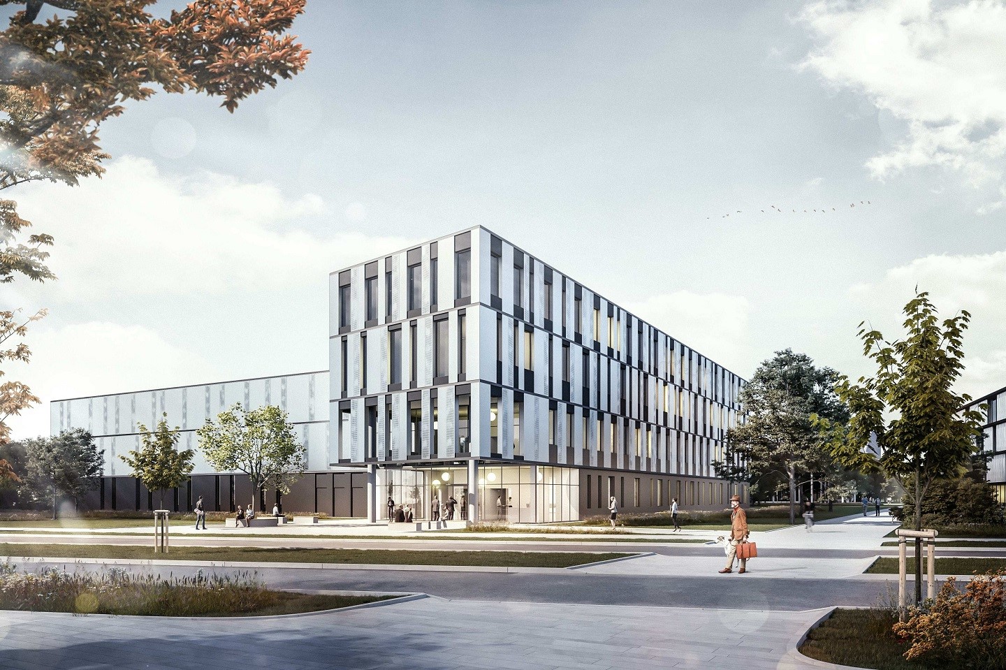 Neubau des DLR-Instituts für Test und Simulation für Gasturbinen (grafische Darstellung)