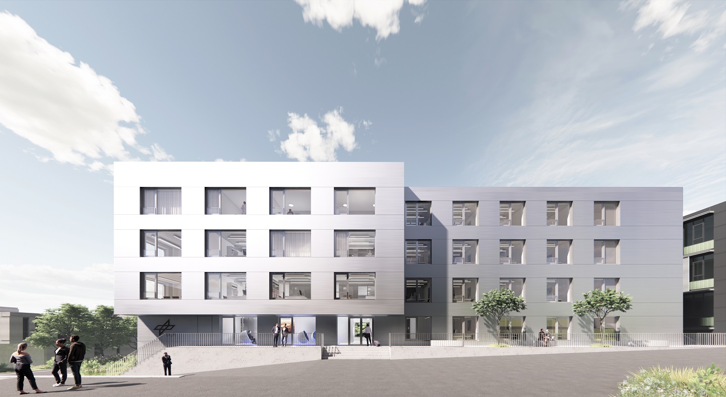 Neubau des DLR-Instituts für Softwaremethoden zur Produkt-Virtualisierung (grafische Darstellung)