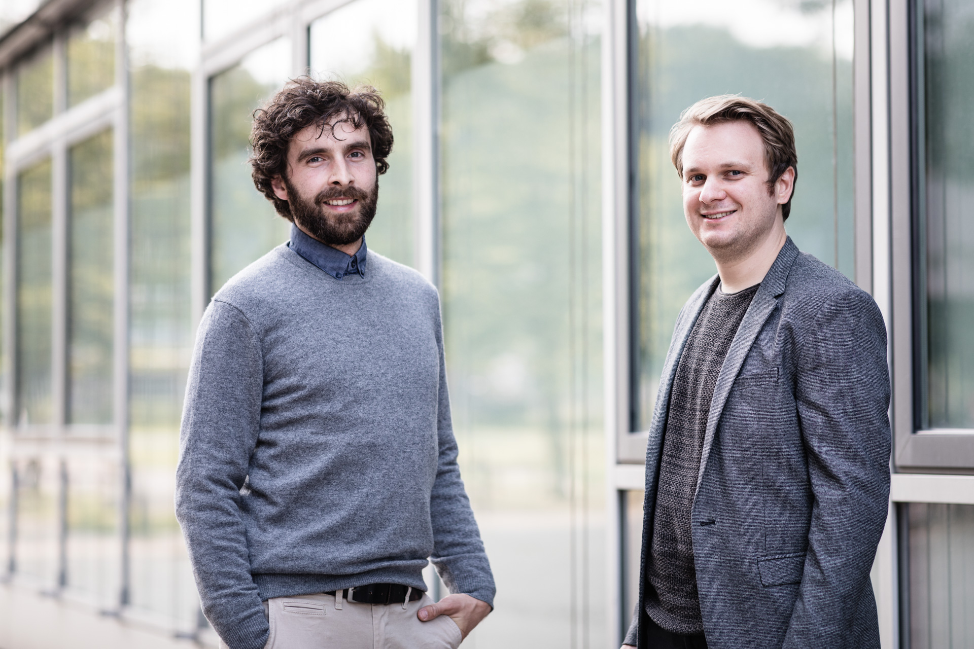 Die beiden Gründer des Projekts Exomatter, Friedemann Call (links) und Josua Vieten (rechts).