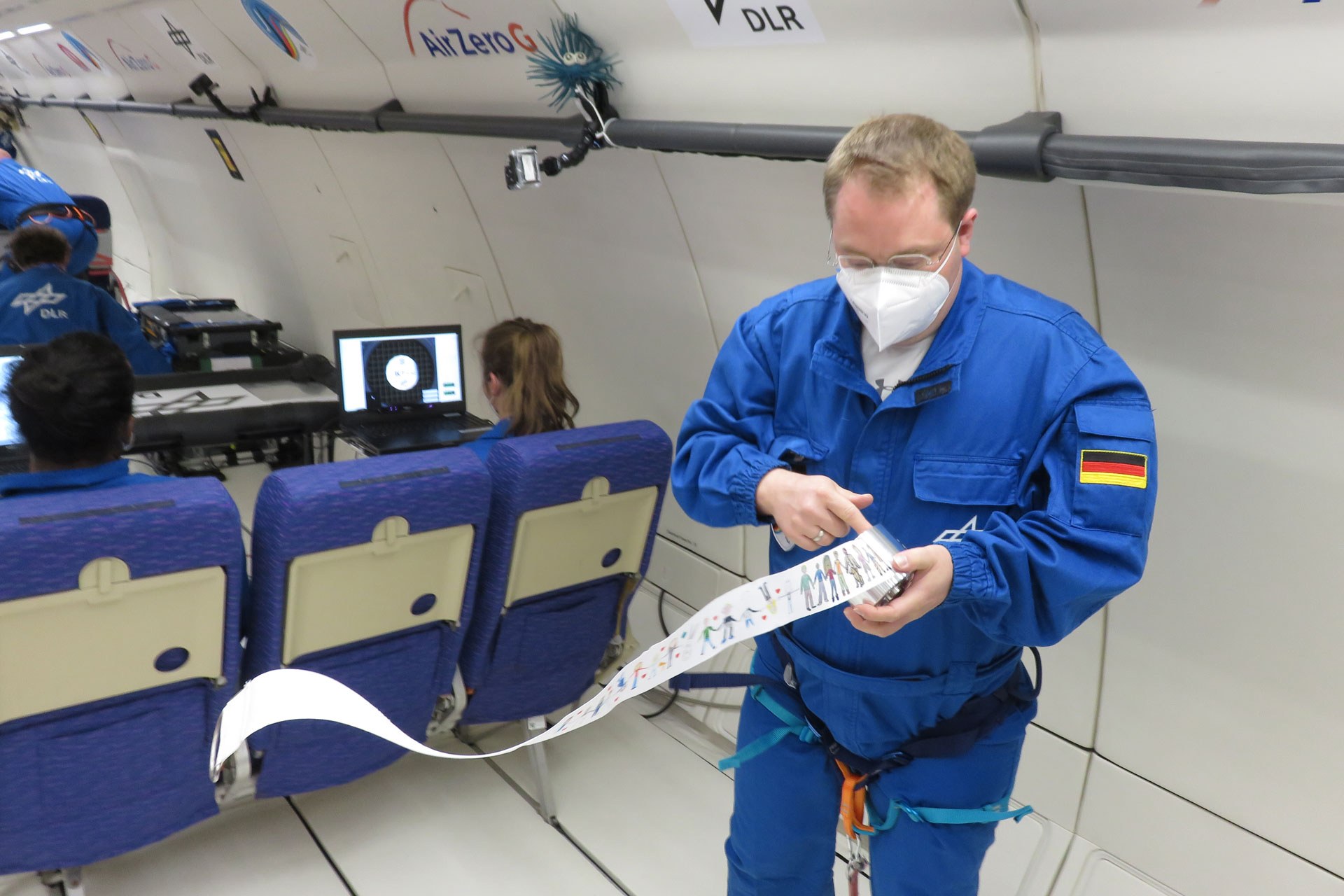 Test beim Parabelflug