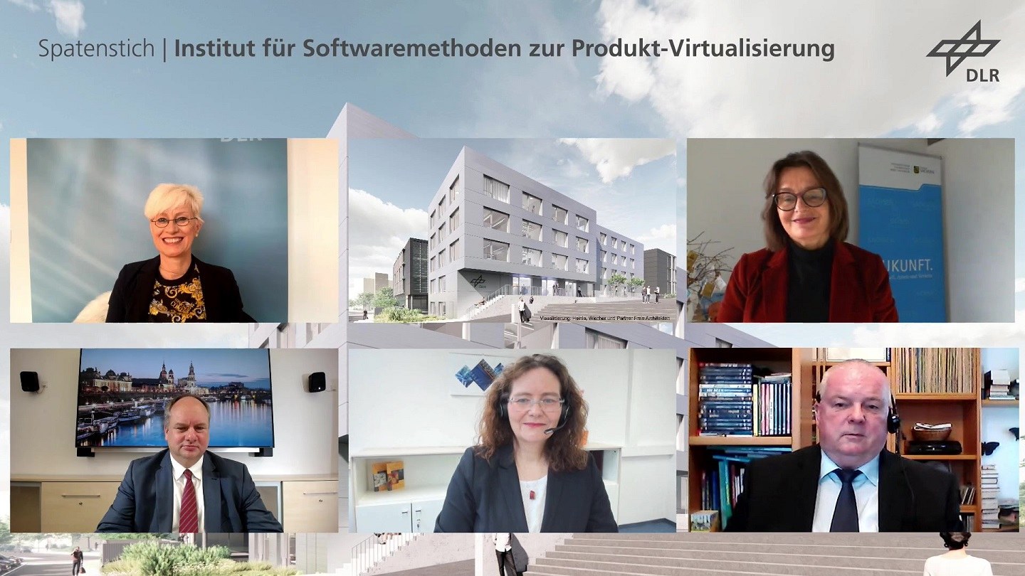 Virtuelle Veranstaltung zum Spatenstich in Dresden