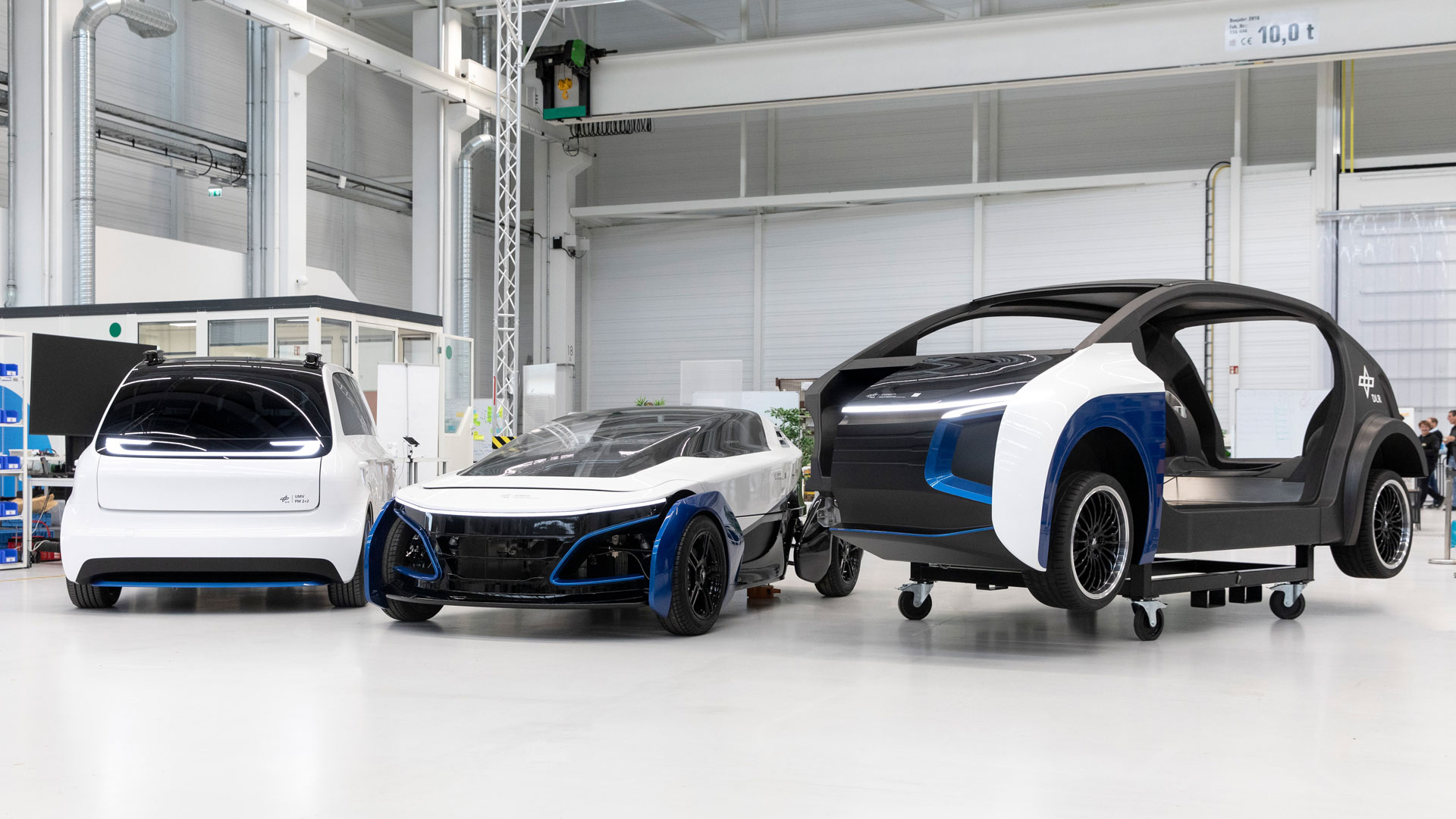 Die drei Fahrzeug-Demonstratoren des NGC-Projekts