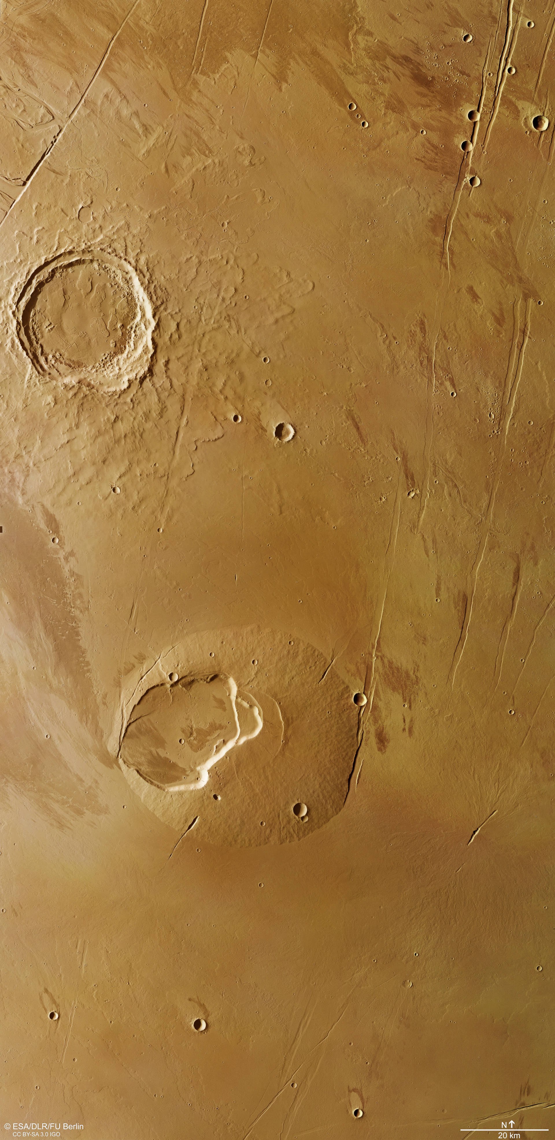 Blick auf den Marsvulkan Jovis Tholus