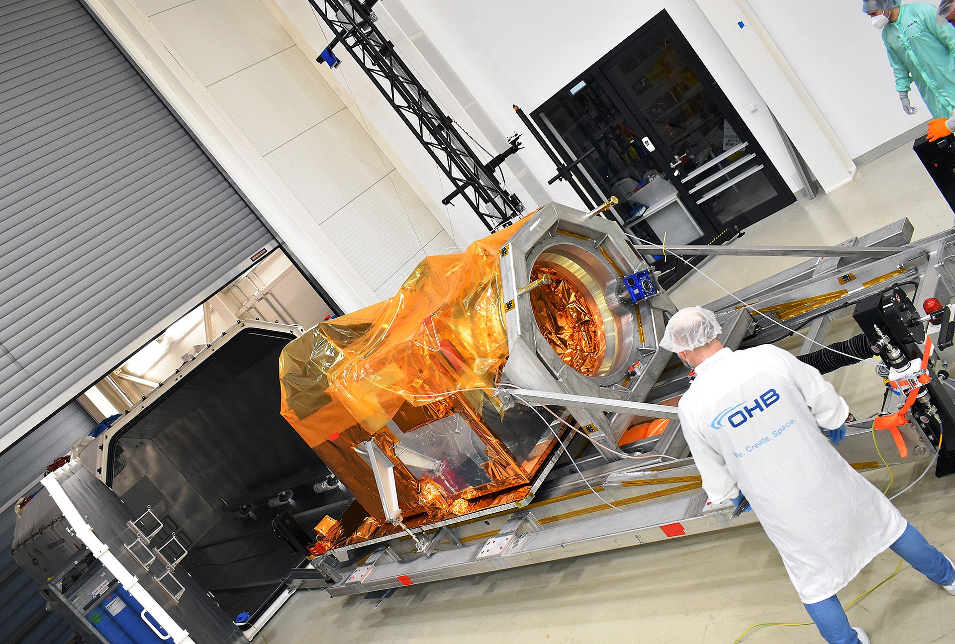 EnMAP bereit zum Verpacken