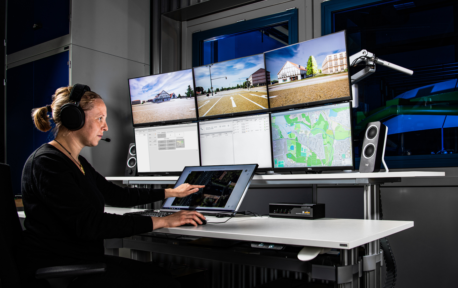 Arbeitsplatz für Teleoperation