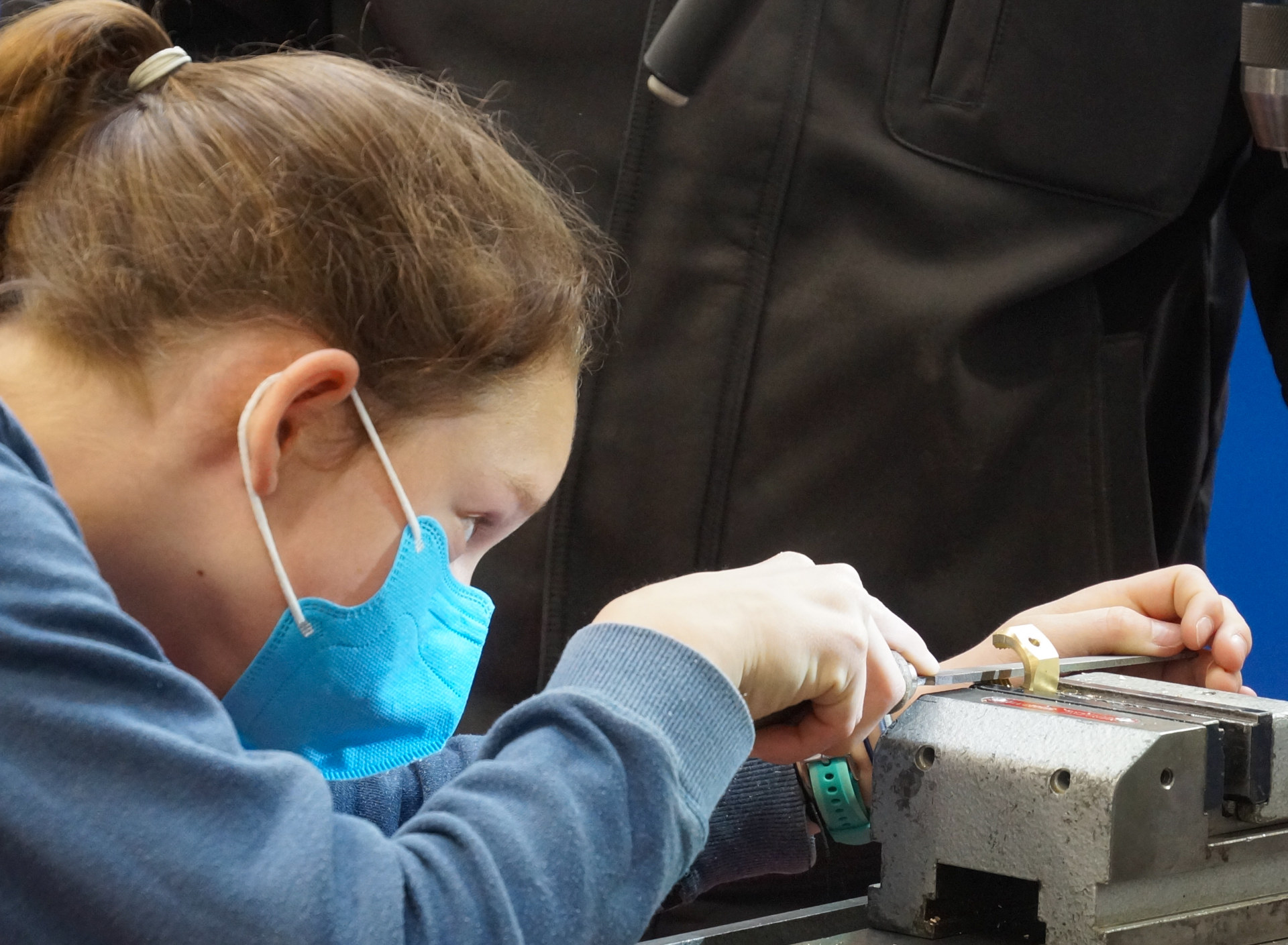 Einblick in die Ausbildungswerkstatt für Feinmechanik