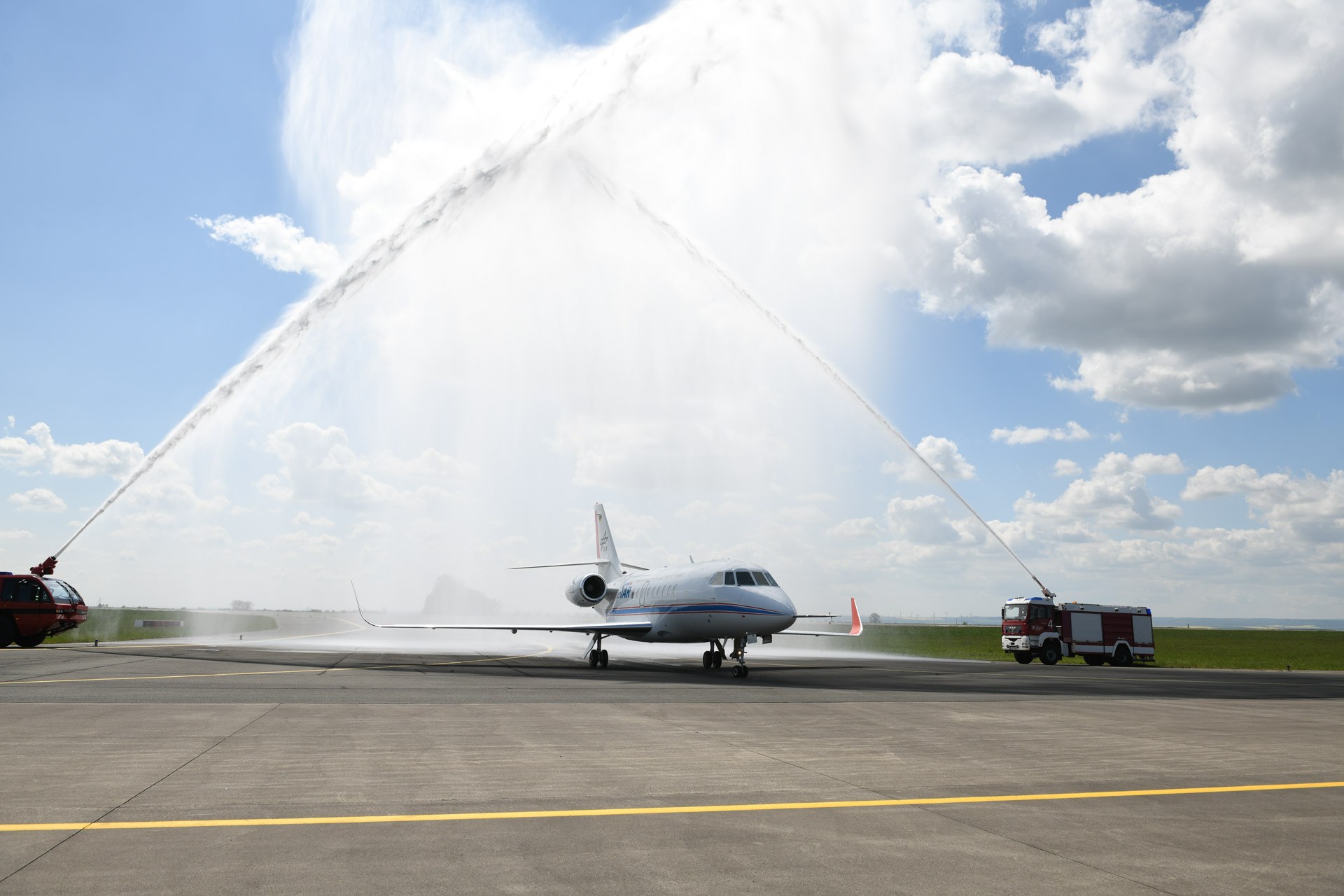 DLR-Forschungsflugzeug ISTAR am Flughafen Magdeburg/Cochstedt