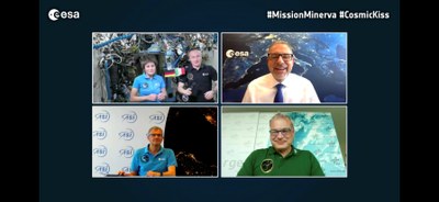 Livecall Samantha Cristoforetti und Matthias Maurer