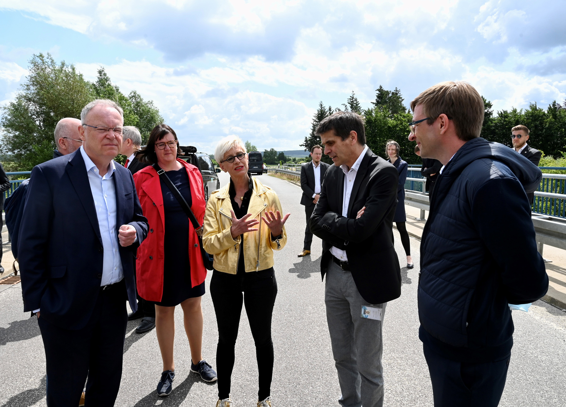 Ministerpräsident Weil auf dem Testfeld Niedersachsen