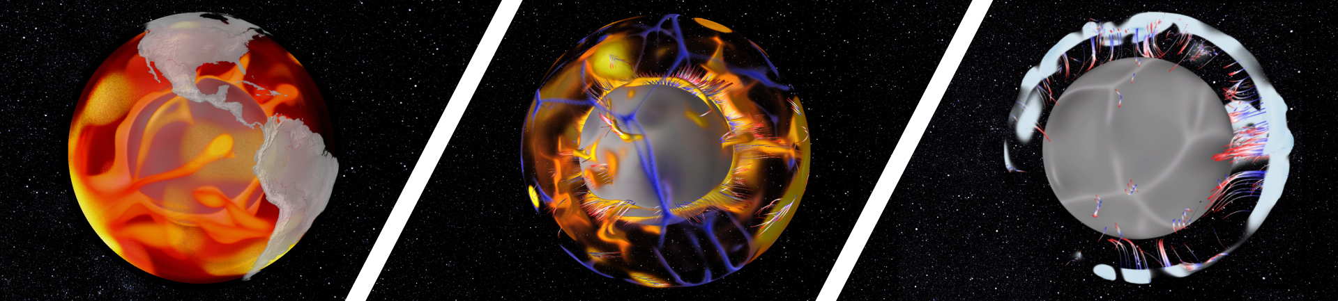 Visualisierung von Mantelkonvektions-Simulationen
