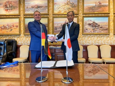 Unterzeichnung des JAXA/DLR-Rahmenabkommens