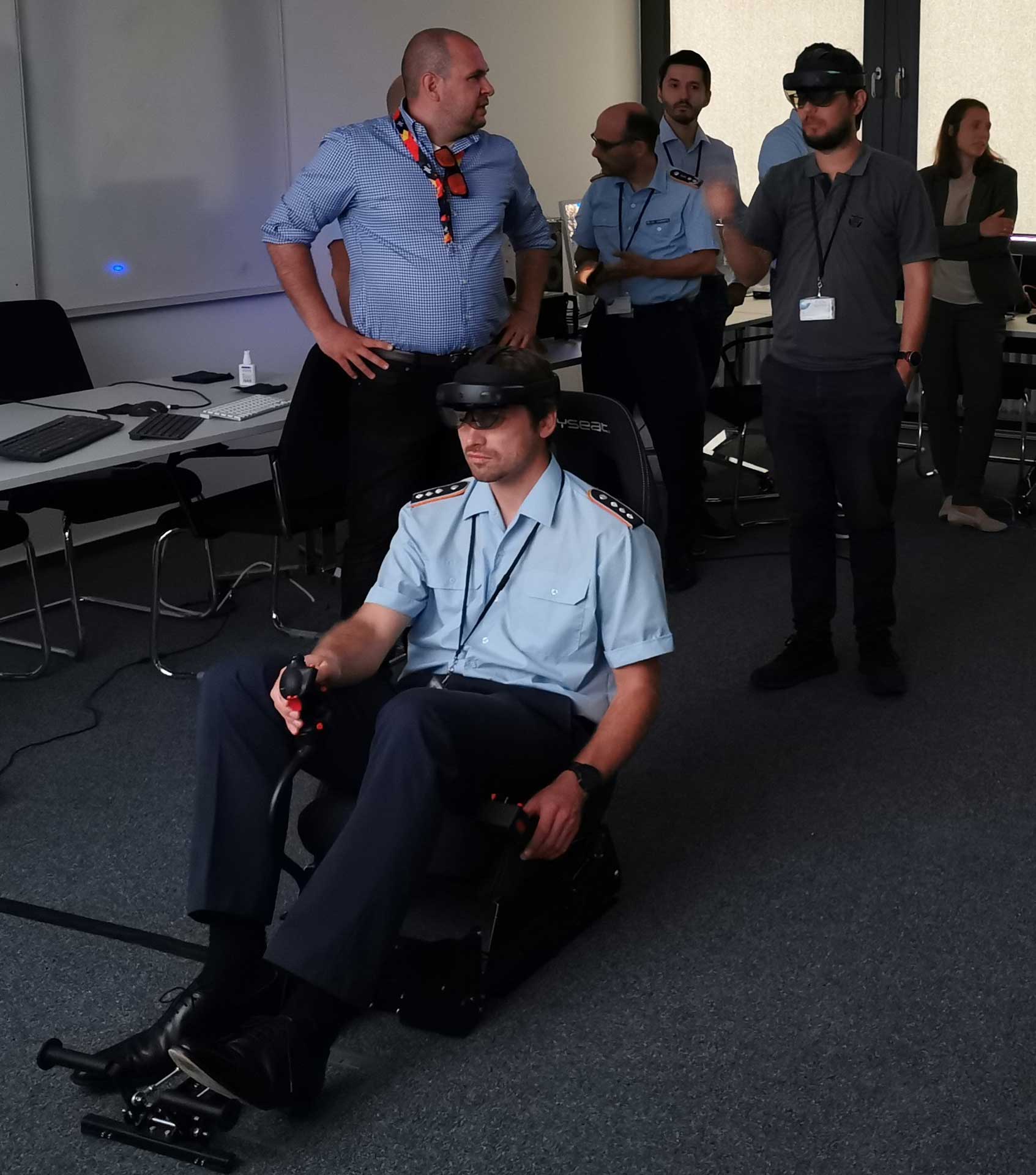 Vorführung des AR-Simulators