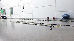 Einer der AGBRESA-Probanden beim REHA-Sport