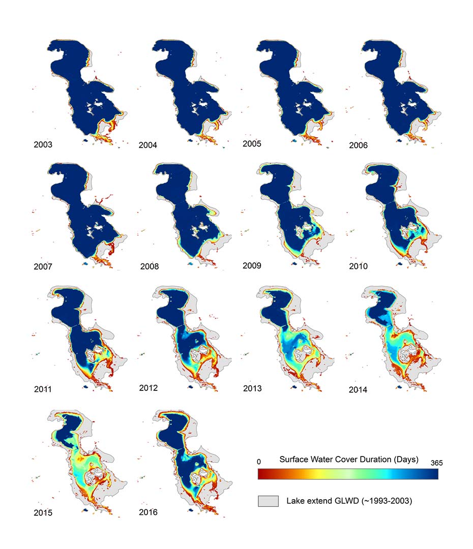 Austrocknung des Urmiasee