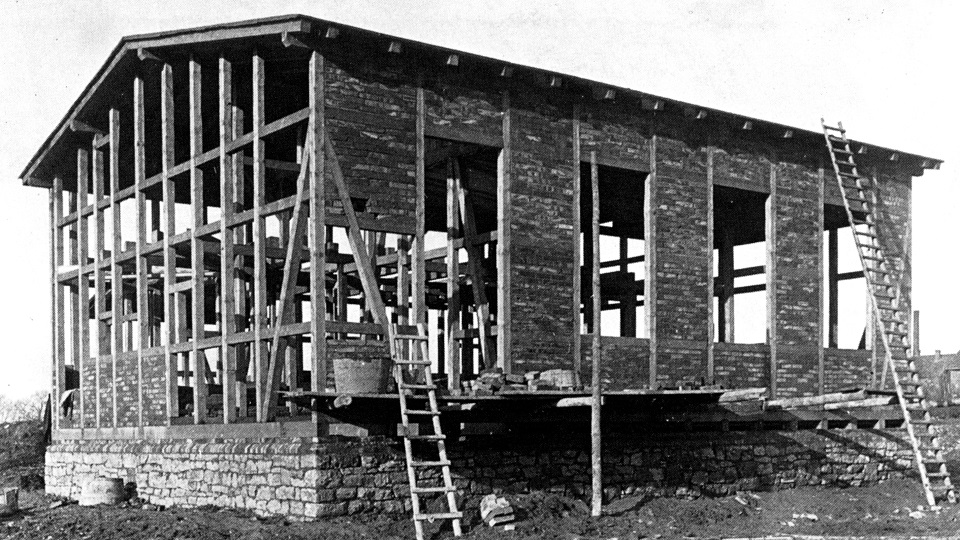 Bau der Modellversuchsanstalt