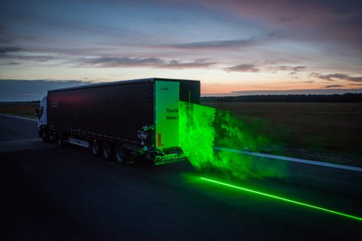 Particle Image Velocimetry (PIV) am LKW