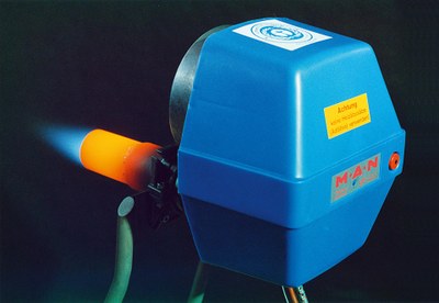 Entwicklung des Blaubrenners