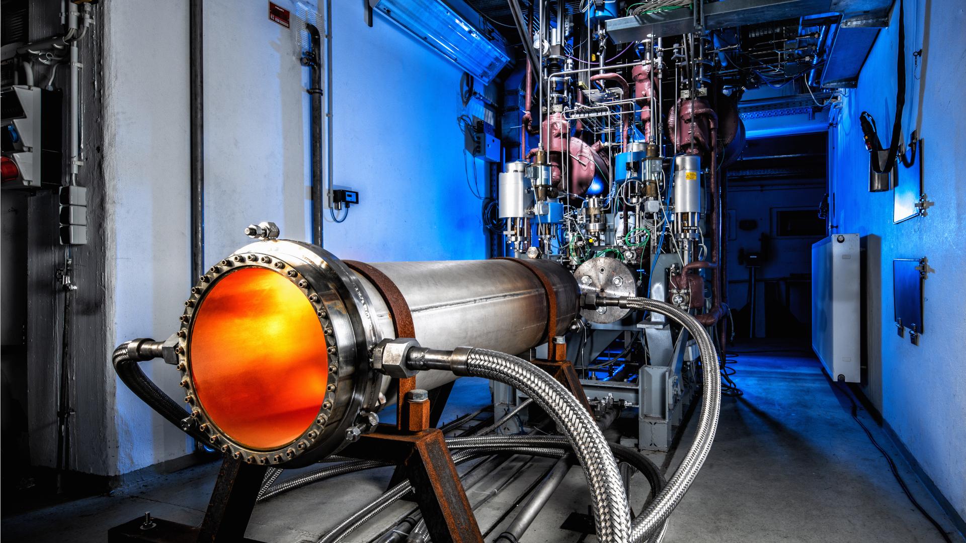 Triebwerkstests in kleinem Maßstab