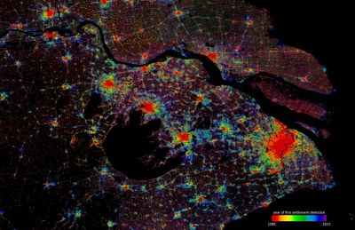 Satelliten behalten die Urbanisierung der Welt im Auge