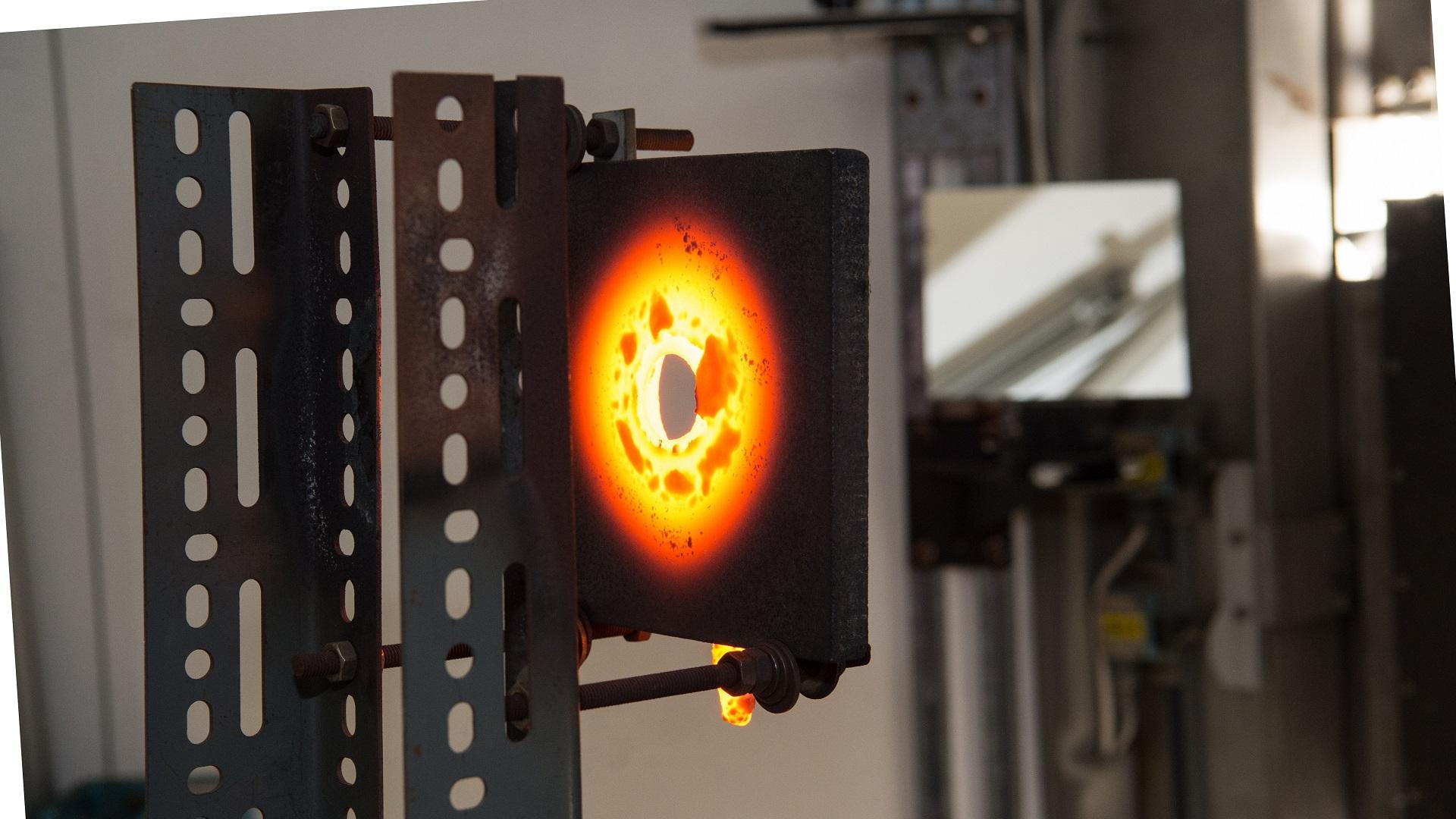 Experiment im Sonnenofen