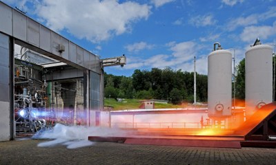 Test eines LOX/Methan-Technologiedemonstrators am Prüfstand P3