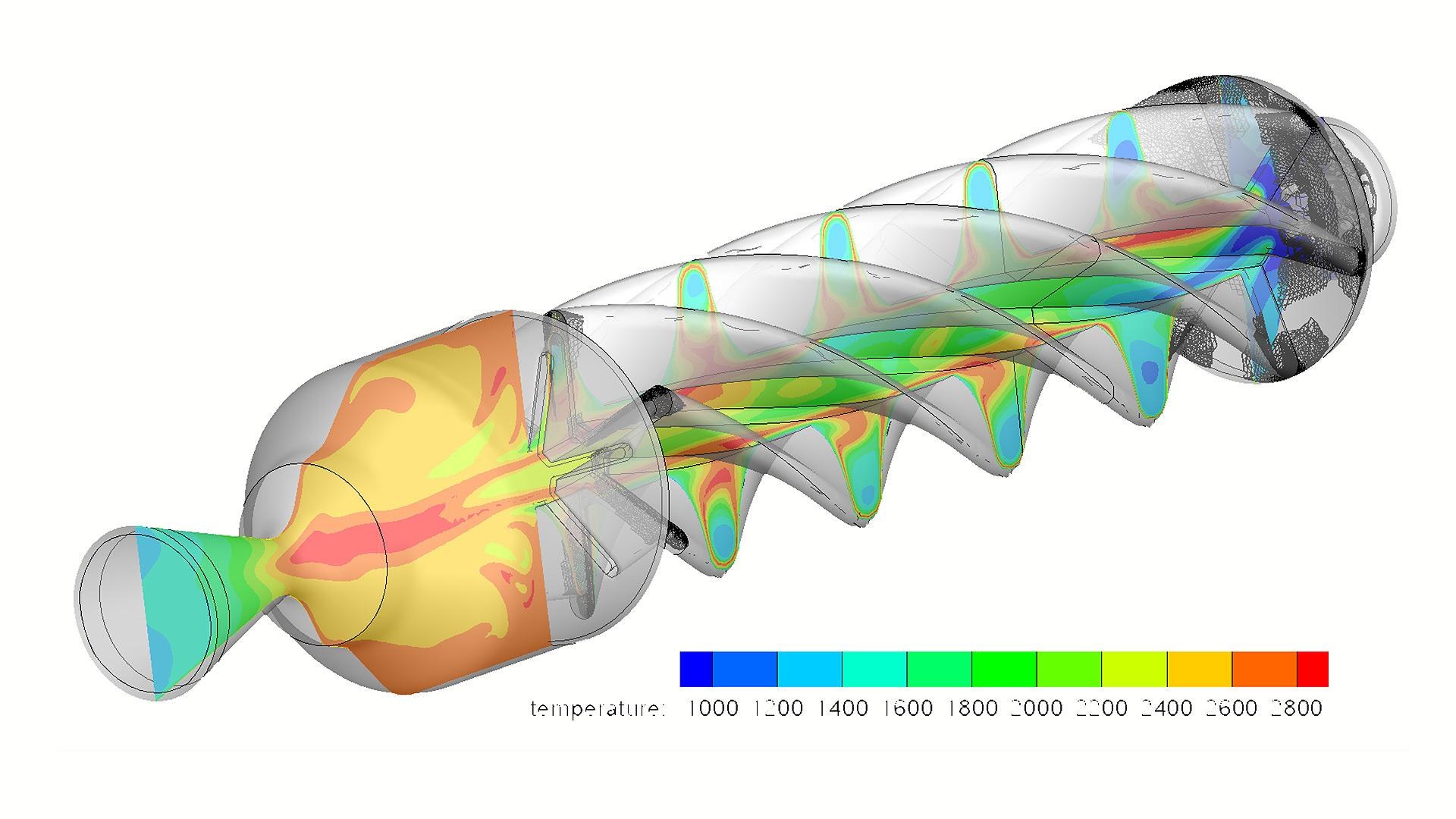 CFD-Simulation eines Hybridraketentriebwerks