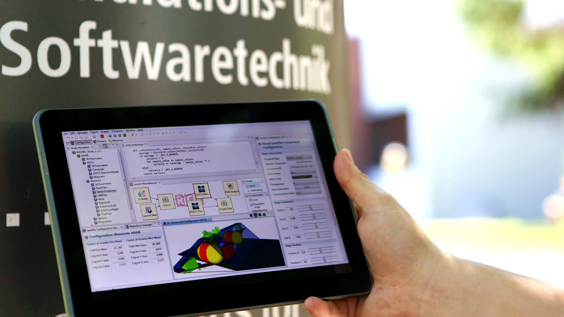 Simulation auf dem Tablet