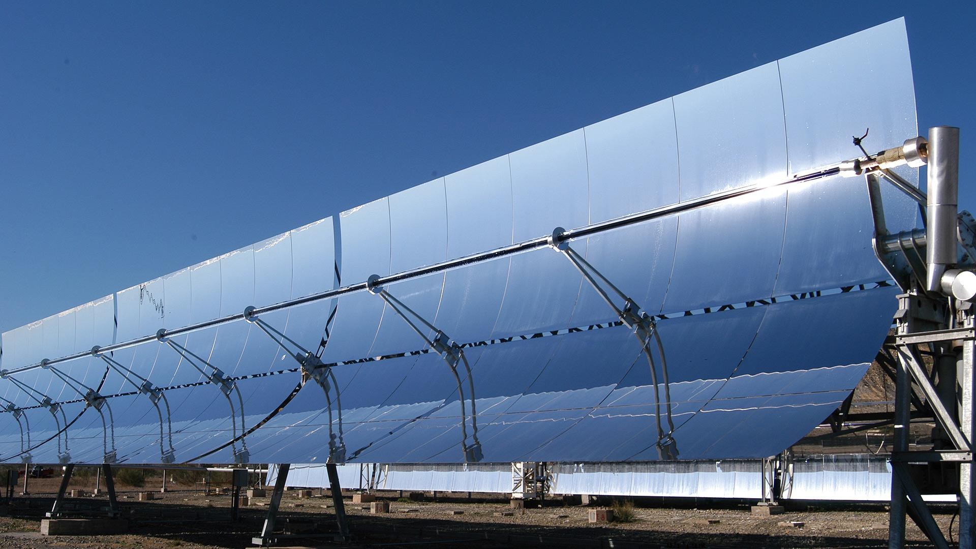 Parabolrinnenanlage auf der Plataforma Solar de Almería des spanischen Forschungszentrum CIEMAT
