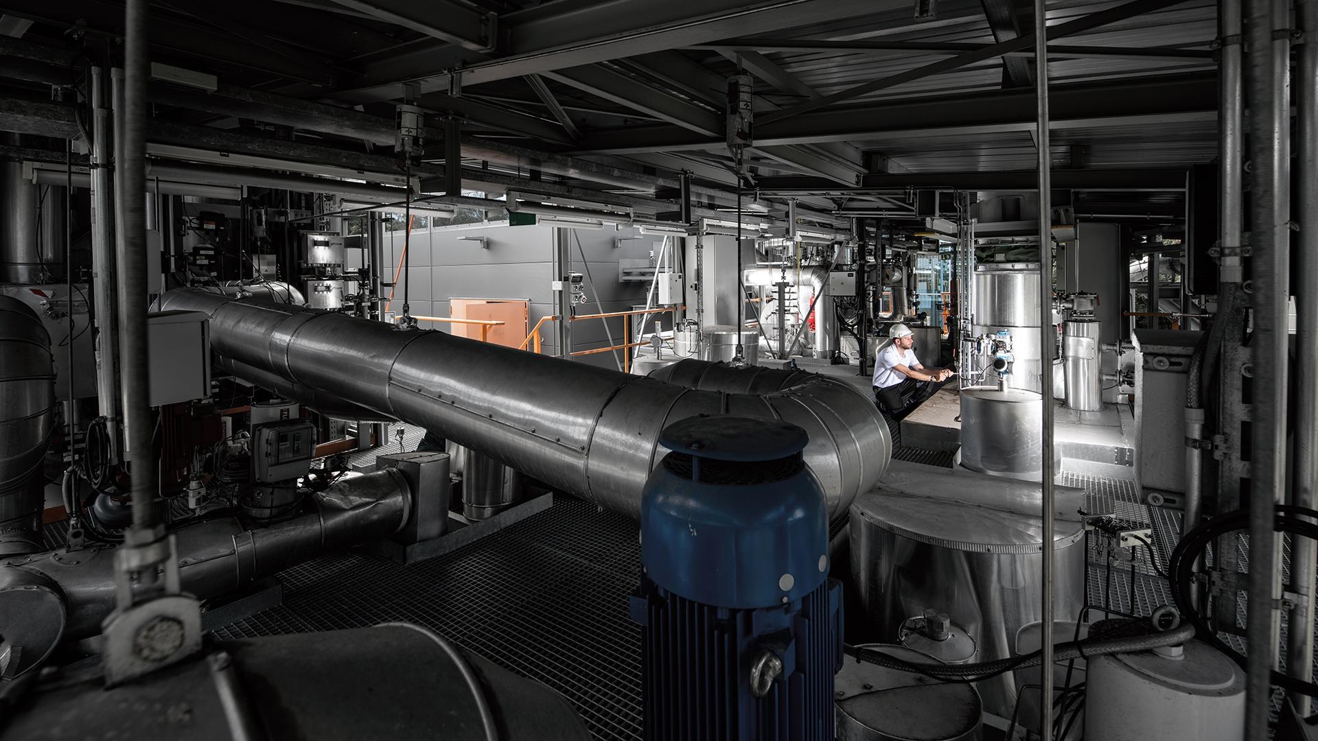 Innenansicht der Großanlage TESIS