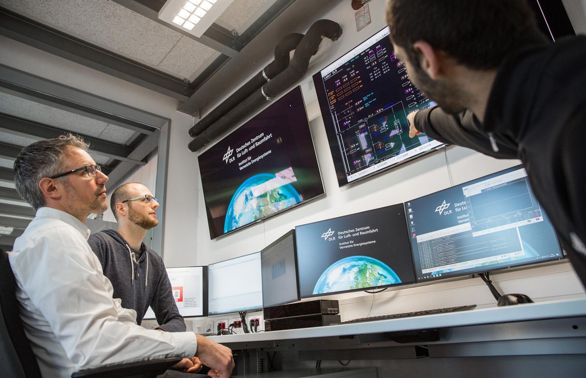 Ansicht Netzleitwarte im Netzlabor