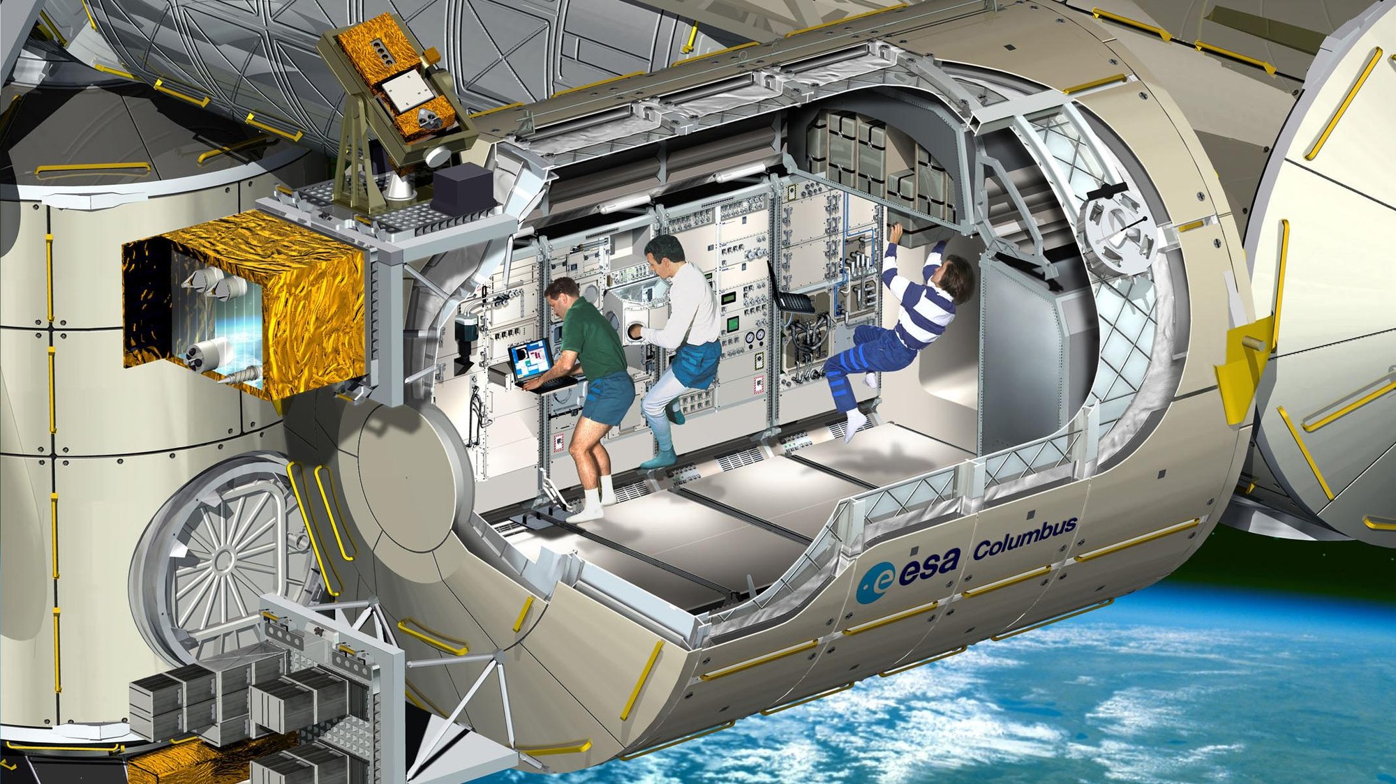 Das europäische Weltraumlabor Columbus